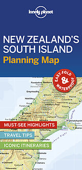 Carte (de géographie) pliée Lonely Planet New Zealand's South Island Planning Map de Lonely Planet