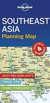 (Land)Karte Southeast Asia 1st Edition von Lonely Planet