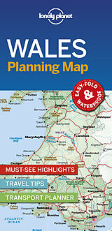 gefaltete (Land)Karte Lonely Planet Wales Planning Map von Lonely Planet