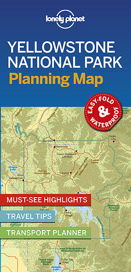 Carte (de géographie) pliée Lonely Planet Yellowstone National Park Planning Map de Lonely Planet