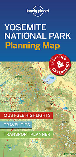 Carte (de géographie) pliée Lonely Planet Yosemite National Park Planning Map de Lonely Planet