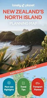 gefaltete (Land)Karte Lonely Planet New Zealand's North Island Planning Map von Lonely Planet