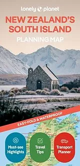 gefaltete (Land)Karte Lonely Planet New Zealand's South Island Planning Map von Lonely Planet