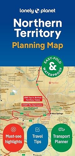 Carte (de géographie) pliée Lonely Planet Northern Territory Planning Map de Lonely Planet