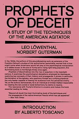 E-Book (epub) Prophets of Deceit von Leo Lowenthal, Norbert Guterman