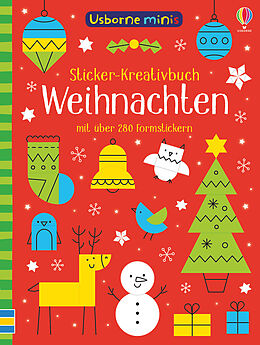 Kartonierter Einband Usborne Minis - Sticker-Kreativbuch: Weihnachten von Sam Smith