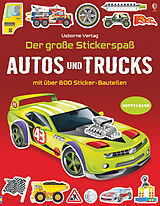 Kartonierter Einband Der große Stickerspaß: Autos und Trucks von Simon Tudhope