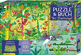 Puzzle & Buch: Im Dschungel Spiel