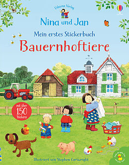 Kartonierter Einband Nina und Jan - Mein erstes Stickerbuch: Bauernhoftiere von Sam Taplin
