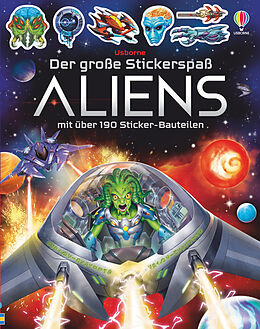 Kartonierter Einband Der große Stickerspaß: Aliens von Simon Tudhope