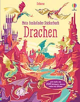 Kartonierter Einband Mein funkelndes Stickerbuch: Drachen von Fiona Watt