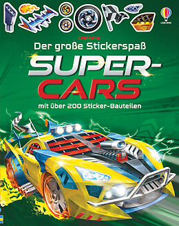 Kartonierter Einband Der große Stickerspaß: Supercars von Simon Tudhope