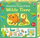 Allererstes Puzzle & Buch: Wilde Tiere Spiel