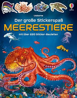 Kartonierter Einband Der große Stickerspaß: Meerestiere von Simon Tudhope