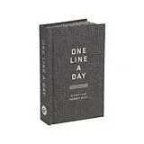 Fester Einband Charcoal Canvas One Line a Day von Chronicle Books