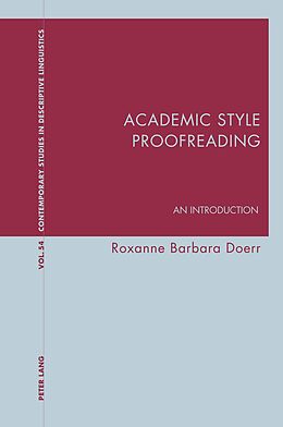 E-Book (pdf) Academic Style Proofreading von Roxanne Barbara Doerr