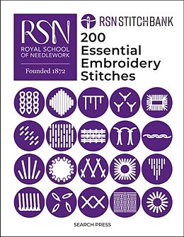 Livre Relié RSN Stitch Bank: 200 Essential Embroidery Stitches de The Royal School of Needlework