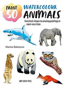 eBook (pdf) Paint 50: Watercolour Animals de Marina Bakasova