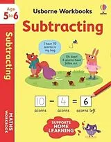 Kartonierter Einband Usborne Workbooks Subtracting 5-6 von Holly Bathie