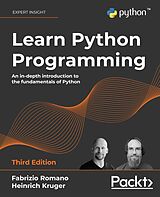 eBook (epub) Learn Python Programming, 3rd edition de Fabrizio Romano, Heinrich Kruger