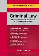 Couverture cartonnée A Straightforward Guide to Criminal Law de Philip G Cowburn