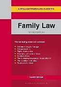 Couverture cartonnée A Straightforward Guide to Family Law de David Bryan