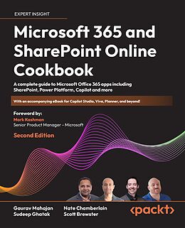 eBook (epub) Microsoft 365 and SharePoint Online Cookbook de Gaurav Mahajan, Sudeep Ghatak, Nate Chamberlain