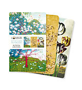 Blankobuch geb Blossoms & Blooms Set of 3 Mini Notebooks von Flame Tree Publishing