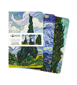  Vincent van Gogh: Cypresses Set of 3 Mini Notebooks de Flame Tree Publishing