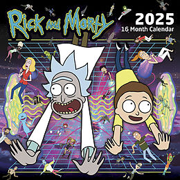 Kalender Pyramid  Rick and Morty 2025 Broschürenkalender, 30x30cm, Monatskalender für Fans der beliebten Serie, Monatsübersicht, nachhaltig nur mit Papierumschlag von 