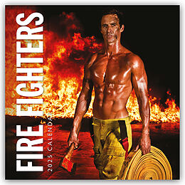 Kalender (Kal) Fire Fighters  Feuerwehrmänner 2025  16-Monatskalender von Robin Red