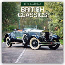 Kalender British Classics  Klassische britische Autos 2025  16-Monatskalender von Robin Red