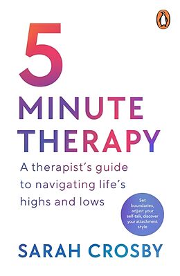 Couverture cartonnée 5 Minute Therapy de Sarah Crosby