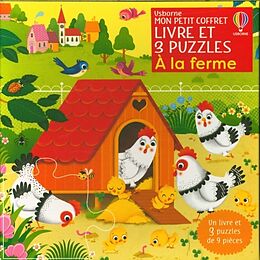 Coffret A la ferme : mon petit coffret Livre et 3 puzzles de Sam Taplin