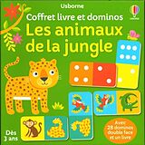 Coffret Les animaux de la jungle : coffret livre et dominos de 