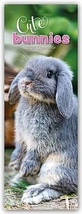 Kalender Cute Bunnies  Süße Häschen  Slimline-Kalender 2027 von Gifted Stationery Co. Ltd