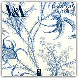Kalender V&A: True Blue Wall Calendar 2027 (Art Calendar) von Flame Tree Publishing