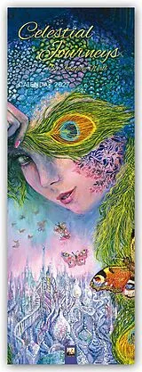 Kalender Celestial Journeys by Josephine Wall Slim Calendar 2027 (Art Calendar) von Flame Tree Publishing