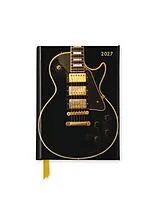 Kalender Black Gibson Guitar  Schwarze Gibson Gitarre  Taschenkalender 2027 von Flame Tree Publishing