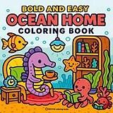 Kartonierter Einband Bold & Easy Ocean Home Coloring Book von Revive Coloring Books