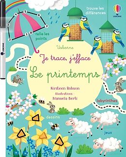 Broché Le printemps : je trace, j'efface : dès 3 ans de Kirsteen; Berti, Manuela Robson