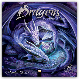 Kalender Dragons by Anne Stokes Wall Calendar 2025 (Art Calendar) von Flame Tree Publishing