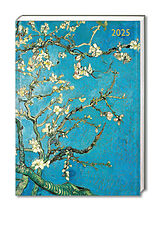 Fester Einband Vincent van Gogh  Mandelbaum in Blüte  Tischkalender 2025 von Flame Tree Publishing