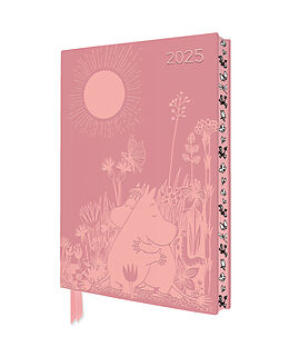  Moomin Love 2025 Artisan Art Vegan Leather Diary Planner - Page to View with Notes de Flame Tree Publishing