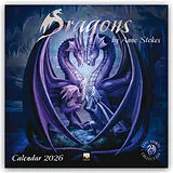 Kalender Dragons by Anne Stokes Wall Calendar 2026 (Art Calendar) von Flame Tree Publishing