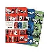 Blankobuch geb Moomin Bookshelves Set of 3 Mini Notebooks von Flame Tree Publishing
