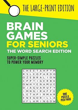 Couverture cartonnée Brain Games for Seniors: The Word Search Edition de Summersdale Publishers