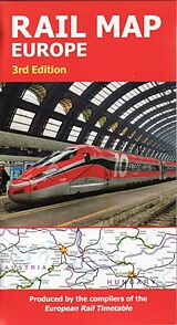 (Land)Karte Rail Map Europe: 3rd Edition von 