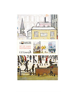 Blankobuch geb L.S. Lowry Set of 3 Mini Notebooks von 