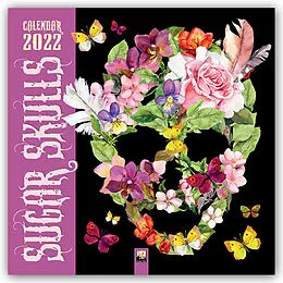 Kalender Sugar Skulls Wall Calendar 2022 (Art Calendar) von Flame Tree Publishing